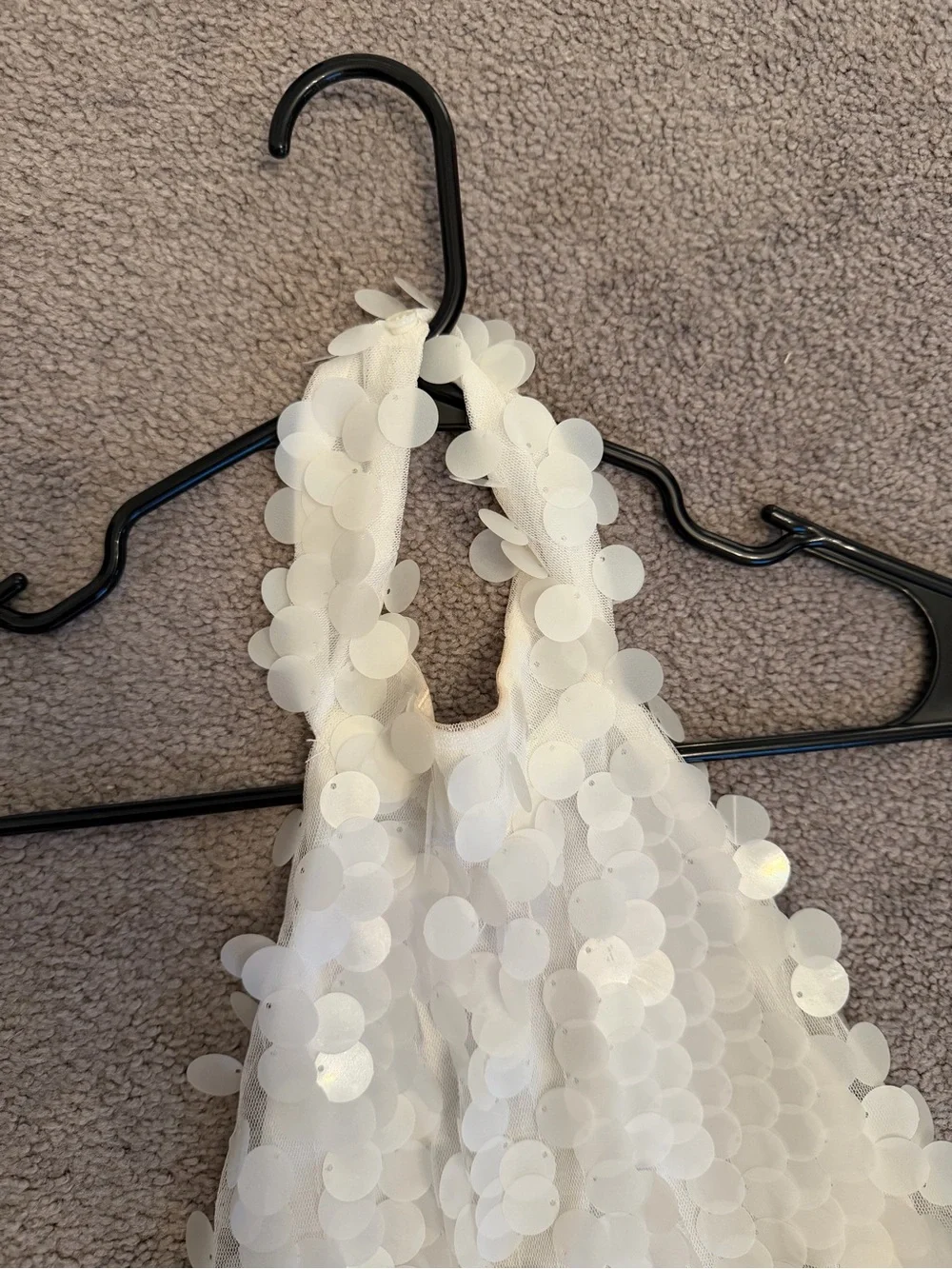 Vera white Payette mini Dress - Picture 3 of 9